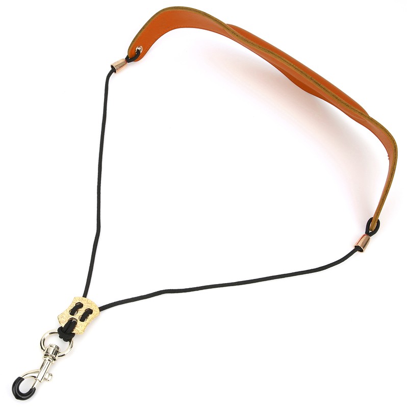 Saxophone Strap Plus Cotton Artificial Leather Adjustable Shoulder Musical Instrument