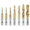Sourcing Map 7pcs Combination Drill and Tap Bit Set, Metric