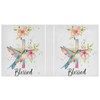 Vuiyean Blessed Quoted Hummingbird Floral Cross 1.5 Inch Binders 3