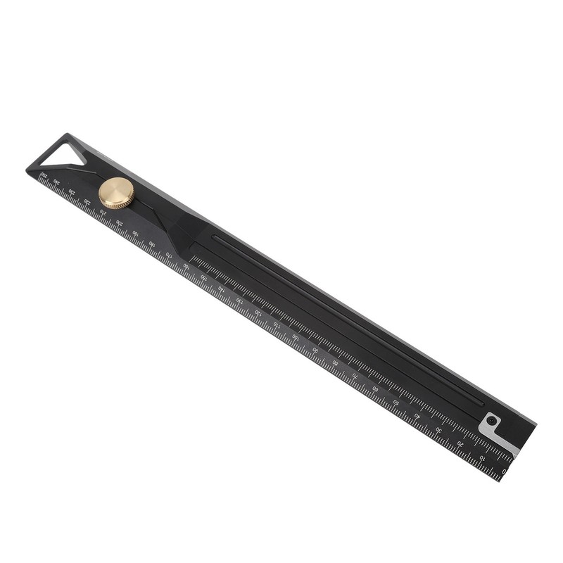 Aluminum Alloy Straight Ruler 25cm Precise Scale Professional for Woodworking