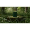 Cereria Di Giorgio Candela Cero Laccata Verde scuro 7x10 cm