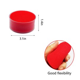 KMYZQDV 2 Pieces Fingertip Moistener Sponge Cup Quick Paper Sorting Tacky Finger Gripper Wet Moisteners for Counting Documents Tip Cup Wetter for Paper Sorting and Grip Tasks