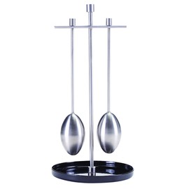 Oenophilia Oeno Ice Chilling Wand Set with Stand, Silver