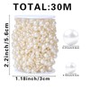 JVHLOV 30m Pearl Garland, Artificial Pearl Bead String for Wedding