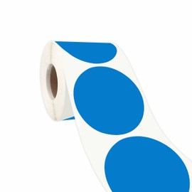 PARLAIM 2”Color Coding Labels Stickers,500 per Roll Round Permanent Adhesive Circle Dot Stickers for Inventory Office Home (Blue)