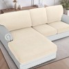 H.VERSAILTEX Sectional Couch Covers 1 Piece Chaise Slipcover L Shape