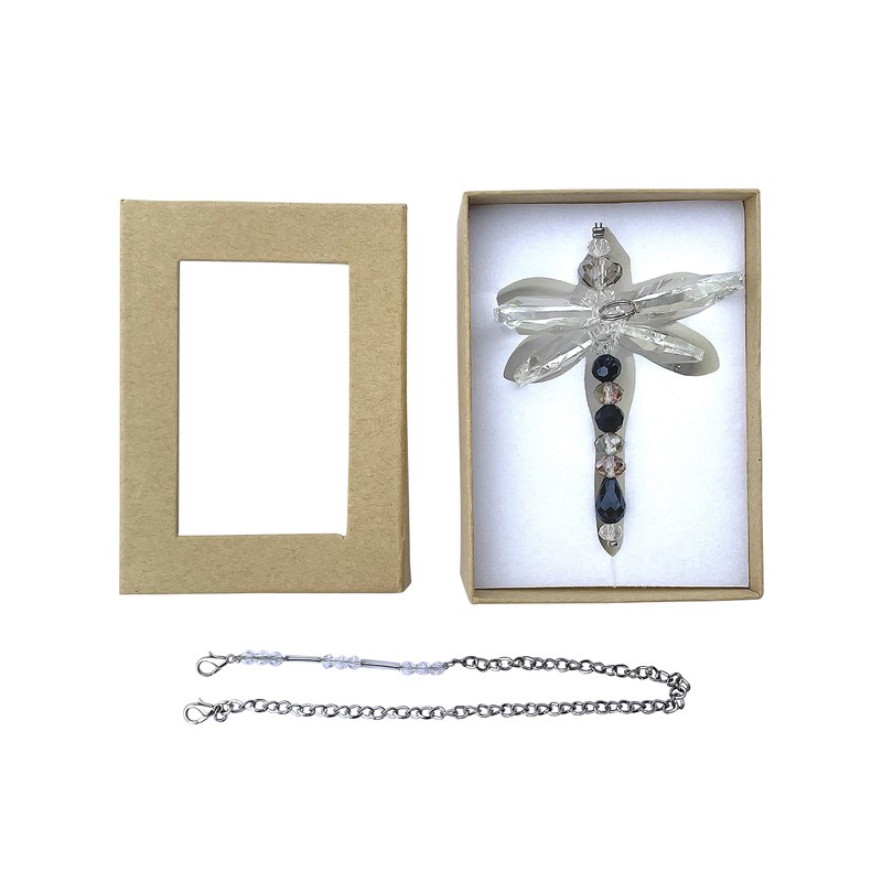 Crystalize Home Crystal Dragonfly Blue Navy