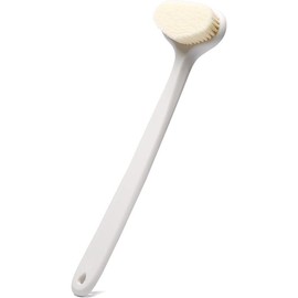 Upgraded long handle shower brush, comfortable bristles gently exfoliate, leading the new fashion of skin transformation - Material Type: White, Size: 1 Count (Pack of 1)