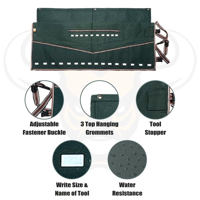 Wrench Set Tool Organizer W 26 Pockets for Tool Set,