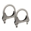 Elifecenter Heavy Duty 1.75" 1-3/4 Inch Exhaust U Bolt Clamps