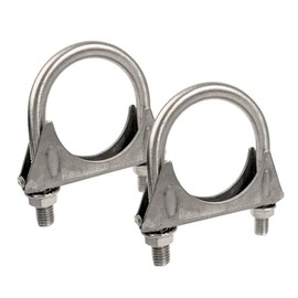 Elifecenter Heavy Duty 1.75" 1-3/4 Inch Exhaust U Bolt Clamps Stainless