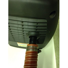 GenExhaust for Yamaha EF2400iSHC/EF2000iS/EF1000iS Generator 1-1/2" silicone exhaust extension 1 foot length