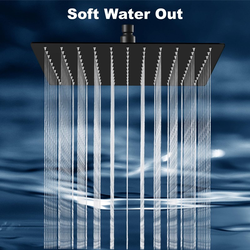 Midanya Rain Shower Head, Stainless Steel Large Rainfall Shower Head