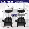 Rolling Shop Stool with Wheels, Heavy Duty Garage Work Mechanic