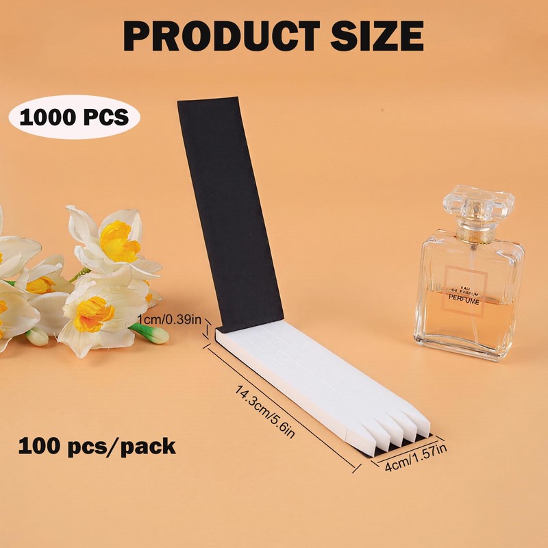 1000 Pcs Perfume Tester Strips Fragrance Tester Strips Disposable Perfume