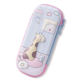 MOTIBACK Pencil Case, Portable Waterproof 3D Double Layer Cute Animals Pencil Case, Large Capacity Pen Box, Stationery Pen Bag, Pencil Case for Girls, giraffe, Cute Animals