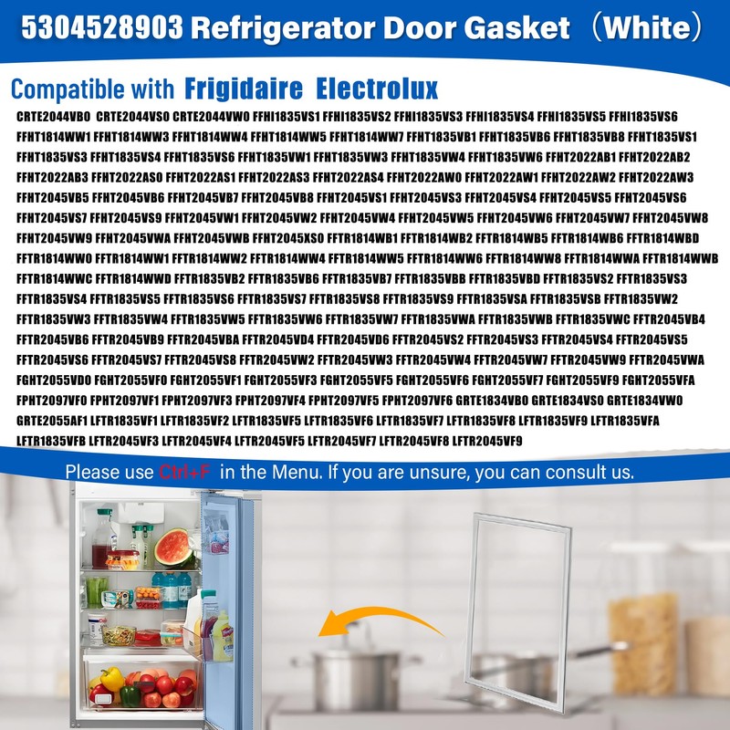 Upgraded 5304528903 Refrigerator Door Gasket for Frigidaire Electrolux