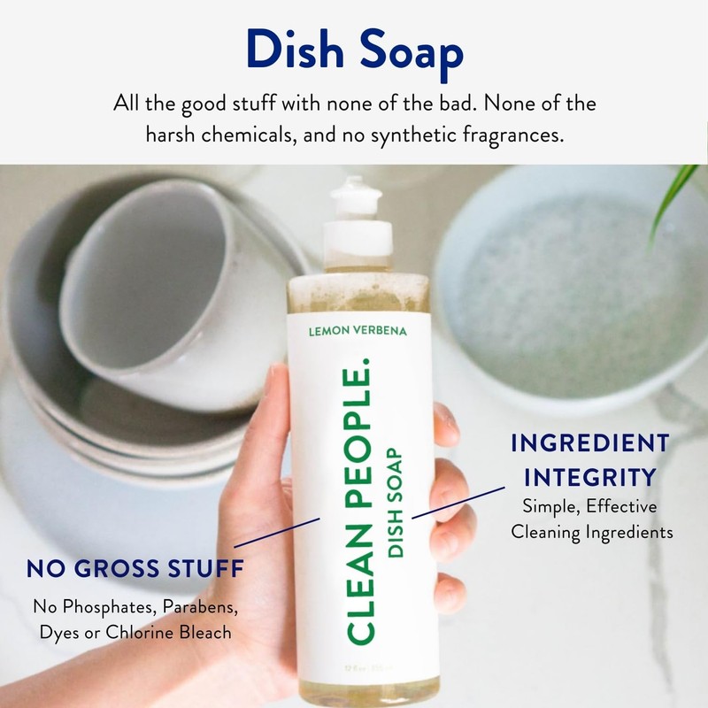 THE CLEAN PEOPLE Liquid Dish Soap - Clean, Simple Ingredients