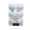 12 Christmas Tree Baubles, 60 mm Plastic Christmas Decoration Baubles