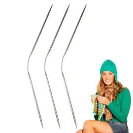 Circular Knitting Needles Set | Stainless Steel Circular Knit Needle Craft Tool | 23cm Knitting Needles Set, Sweater Gloves Knitting Hooks for Small Project