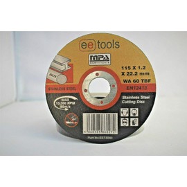 Pack of 10 x Ultra thin 115 x 1.2mm for Angle Grinder- Stainless steel cuttings discs - metal cutting slitting discs