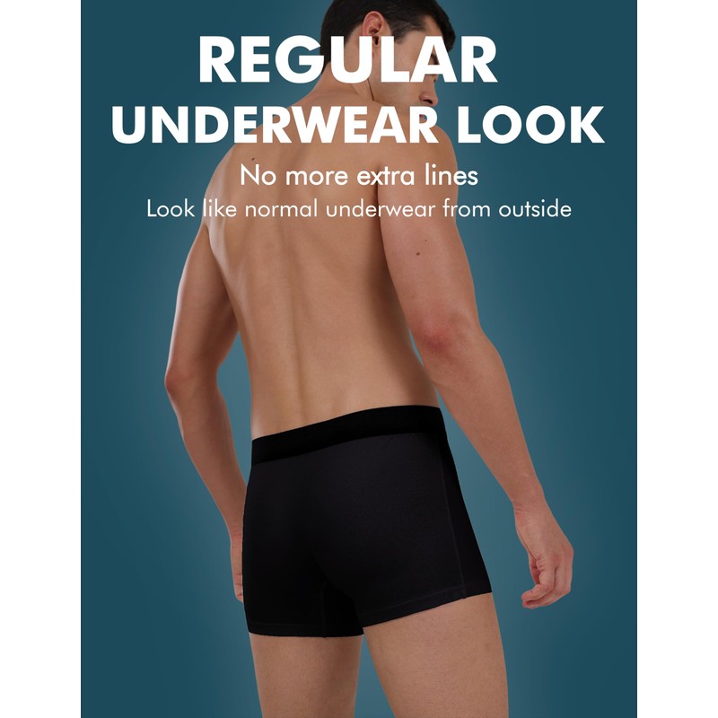 AIRCUTE Urine Incontinence Underwear for Men Washable Leak Proof Absorbency