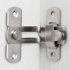 Large Stainless Steel Corner Latch Hook Lock for Sliding Doors Lock (Large) 3ea
