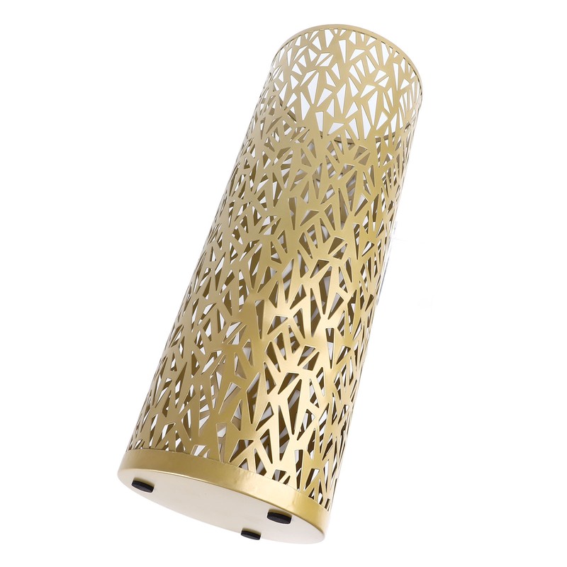 Umbrella Stand Rack for Entryway Metal Hollowed Freestanding Round Umbrella