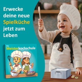 GLÜCKSWOLKE Spiele - Die Meisterkochschule I Cooking Game for Children from 3, 4, 5, 6 Years I Play Kitchen to Take Away I Montessori Toy I Experience - Children's Kitchen I Gift for Boys and Girls