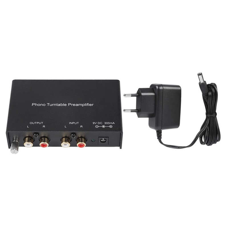 Dual channel Phono Preamplifier RCA Preamplifier Output Noise Cancelling Phono