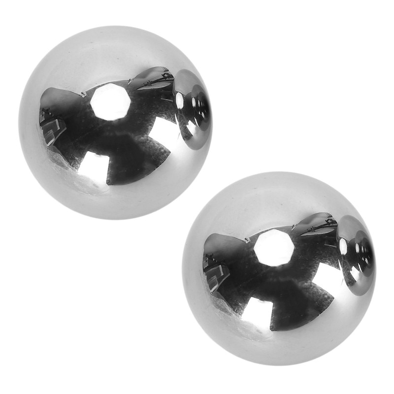 1 Pair Baoding Balls 3.5cm Diameter Stainless Steel Hand Balls