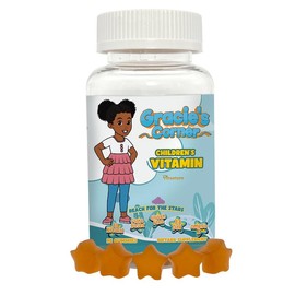 Gracies Corner Stars Gummy Vitamin: All Natural Plant Based w/ Omega 3, Vitamin D, B Complex Vitamins, Zinc, Vitamin C, Selenium, Gluten Free, Allergen Free, Dye Free (60 Count):_3 Bottles (Multi-Child Discount)