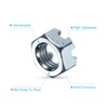 sourcing map 5/16"-24 Hexagon Slotted Nut, Grade 6.8 Zinc-Plated Carbon