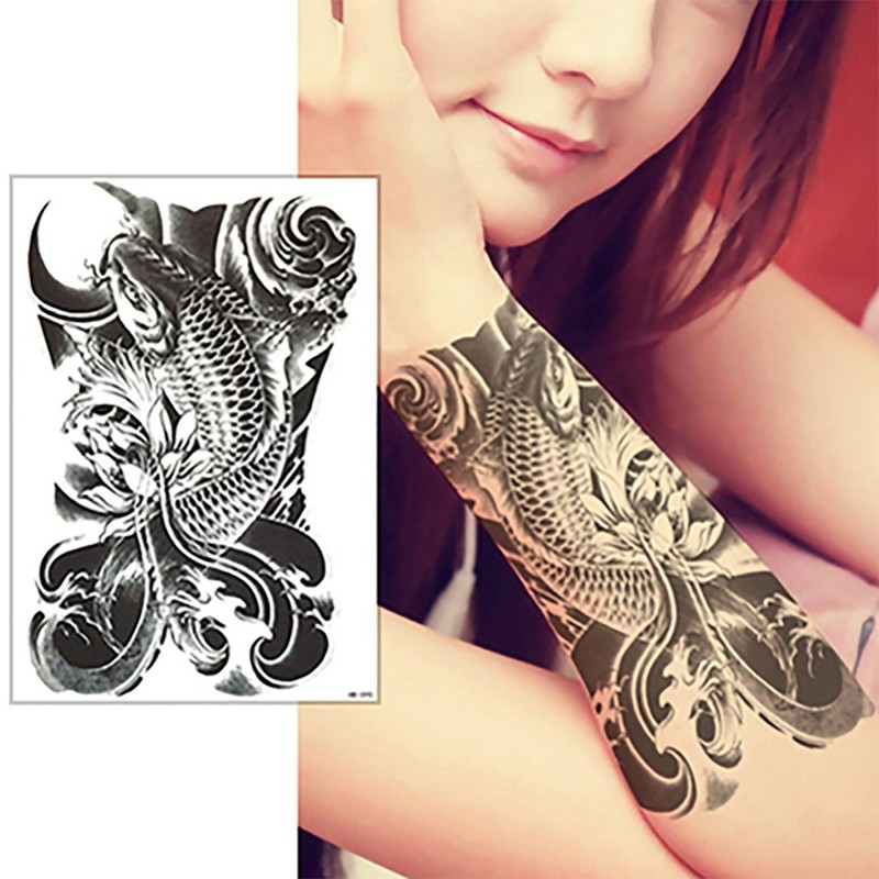 SG008 Buddha Bodhisattva Hannya Reaper Koi Tattoo Stickers Set -