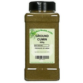 Natural Health 4 Life Dried Spices Ground Cumin Seasoning 650 g in PET Jar with Shaker Lid (1 Jar)