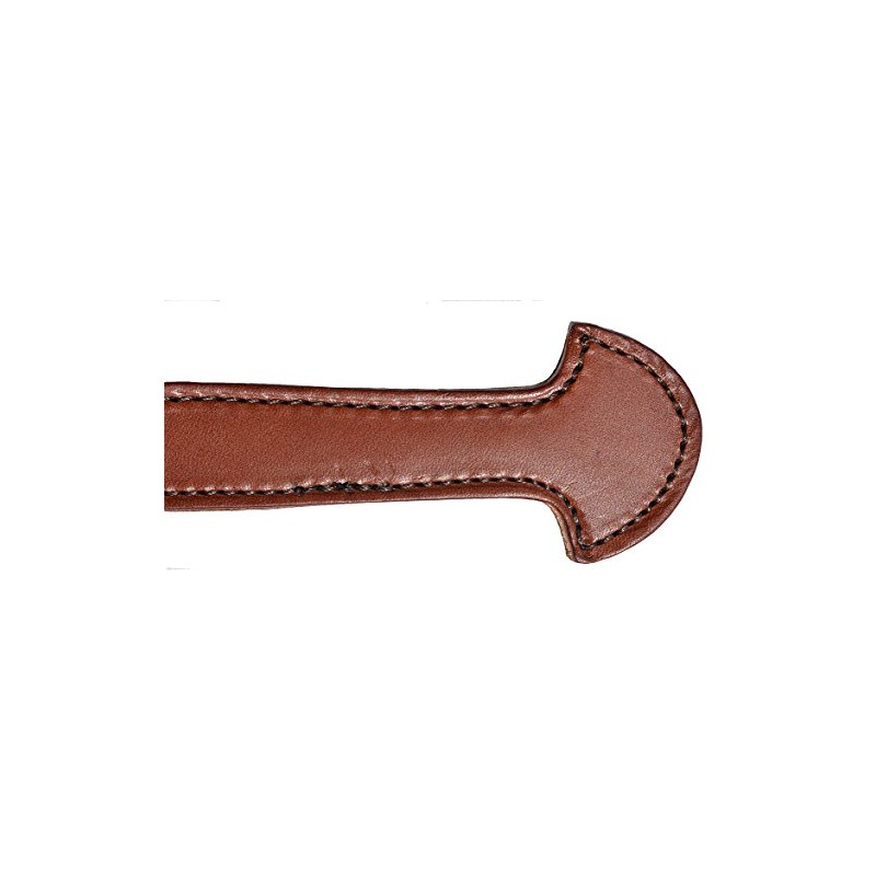 Congress Leather Pair of Brown Leather Double & Stitched Steamer