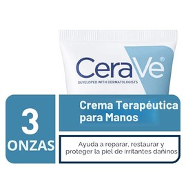 Crema de manos terapéutica CeraVe para piel de normal a seca.