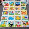 32 Rompecabezas Figuras Surtidas Para Niños Pequeños Madera