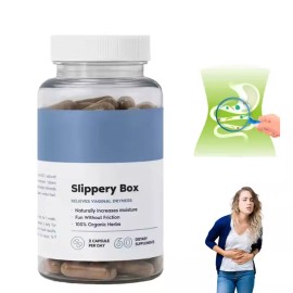 NATURAL SLIPPERY BOX - SLIPPERY ELM BARK CAPSULE FOR VAGINAL DRYNESS 60 Capsules