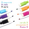 Leddy Living 6 Erasable Magnetic Whiteboard Markers with Cap with