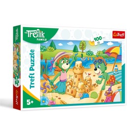 Trefl 16470 Trefliki Family The Family, The Day of the Trefliks 100 Elements - Colourful Puzzle with the Heroes of the TV Series, Creative Entertainment, Game for Children from 5 Years, Multicoloured