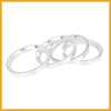 Partuto 4pcs 73.1 to 63.4 mm Aluminium Alloy Car Hub