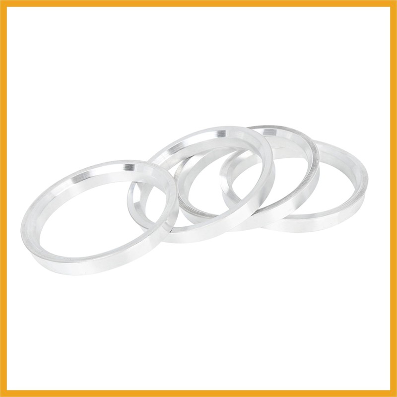 Partuto 4pcs 73.1 to 63.4 mm Aluminium Alloy Car Hub