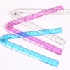 3PCS Folding Ruler 30cm Foldable Ruler Clear Ruler 15cm Transparent