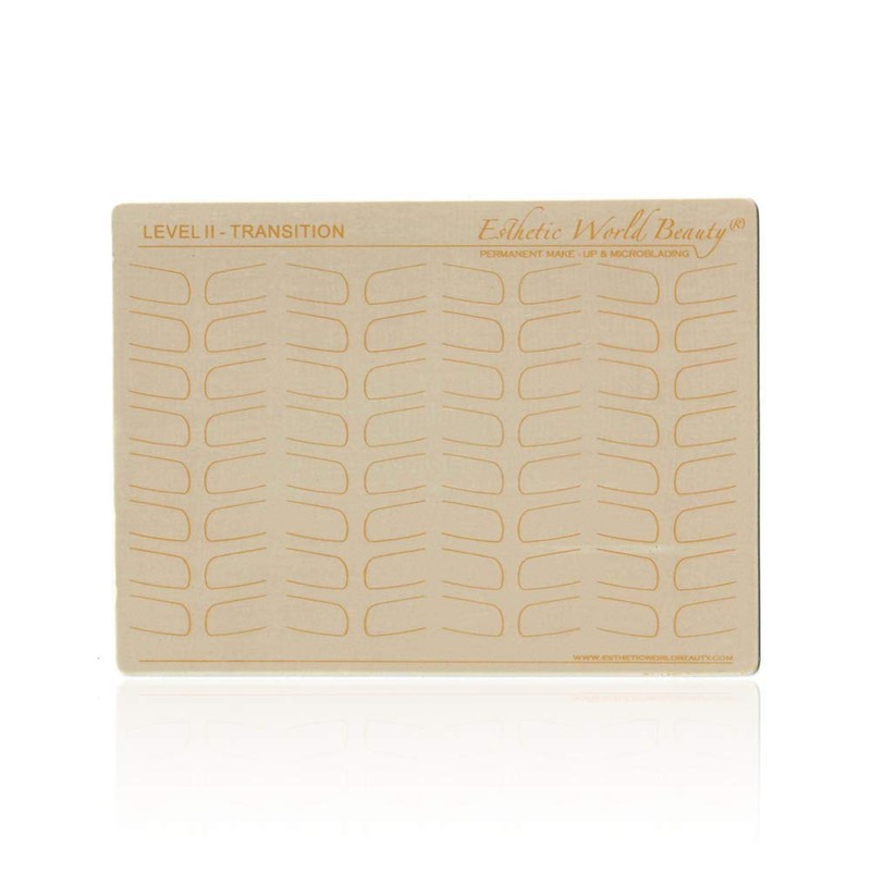 Microblading No Ink Practice Skin | 6 Level Template