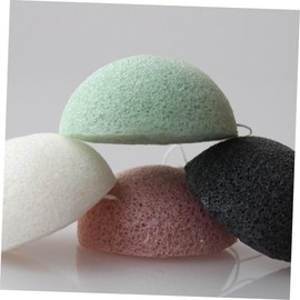 IWOWHERO 6pcs Natural Facial Sponges Face Scrubbing Puff for Gentle Daily Exfoliation Cleansing Puff for Face Vegan Biodegradable