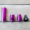 Refillable Portable Lighter, Jet Flame Torch Lighter Fame Kitchen Cooking,Purple（2PCS）