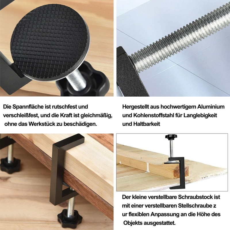 G Clamp Kit, 4 Pieces G Clamp Made of Metal,
