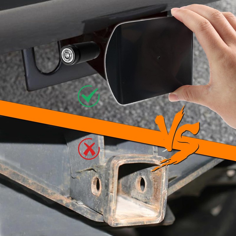 Plastic Trailer Hitch Cover, 2" Inch 50mm Tow Hitch Receivers