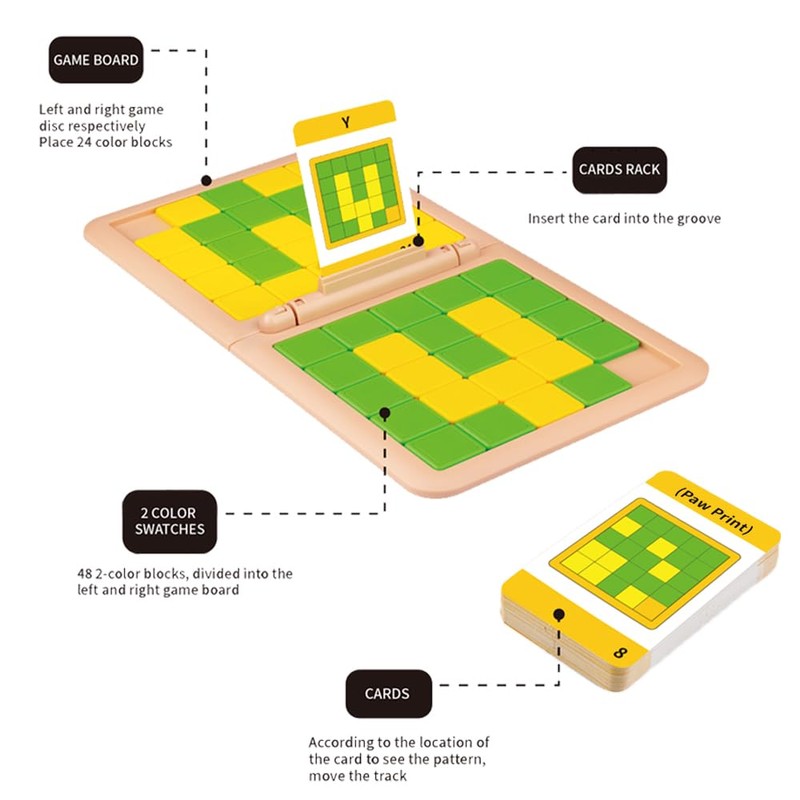 EACHHAHA Rubik's Cube Game Magic Block Game Board Game for